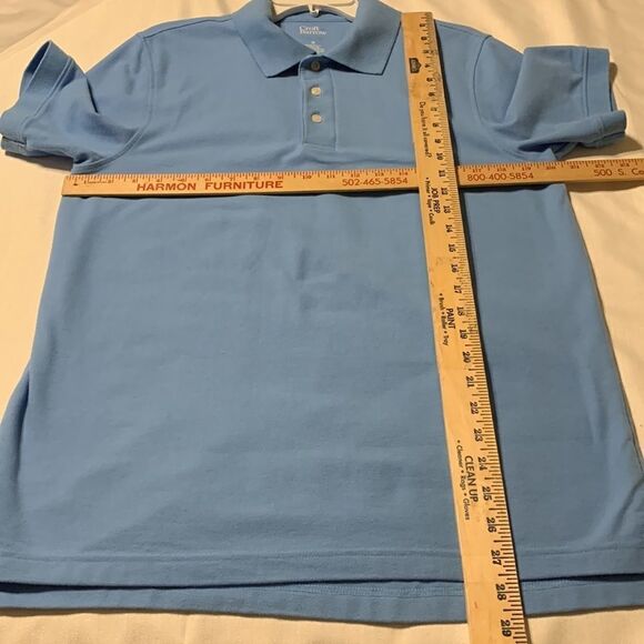 Croft and Barrow Medium light blue polo shirt - Picture 4 of 5